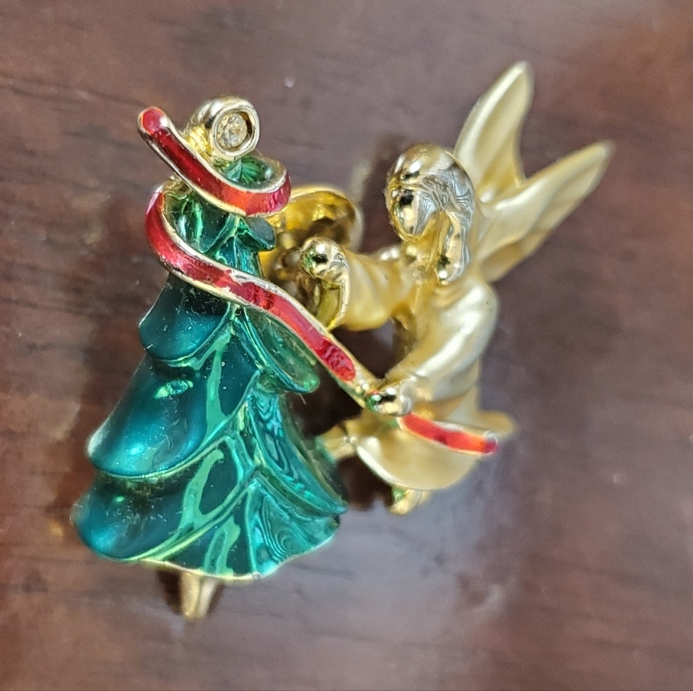 Vintage 1990s Gigi Giusti Angel Pin *SIGNED* - Picture 3 of 7